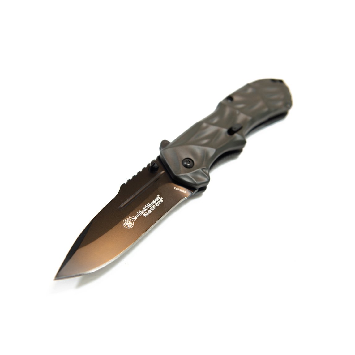 Smith & Wesson 3rd Generation Black Ops M.A.G.I.C. Drop Point Assisted Opening Knife - SWBLOP3CP - Smith & Wesson