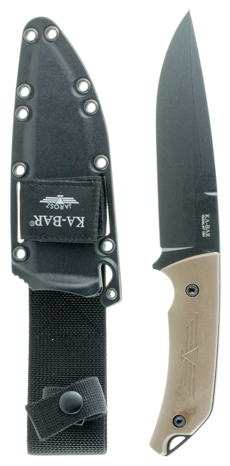 KA-BAR Jarosz Turok Drop Point Fixed Blade Knife, 6.25" - 7503 - Ka-Bar