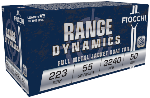 Fiocchi Shooting Dynamics .223 Rem Ammo 55 Gr FMJ, 50rds - 223A - Fiocchi