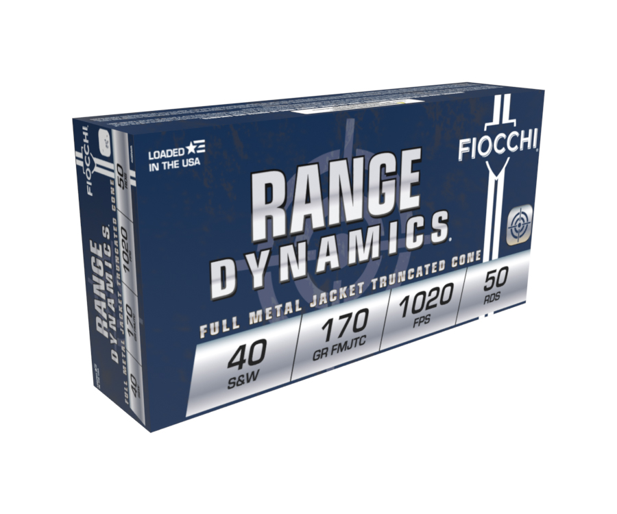 Fiocchi Range Dynamics .40 S&W 170gr FMJTC Ammo, 50rds. - 40SWA - Fiocchi