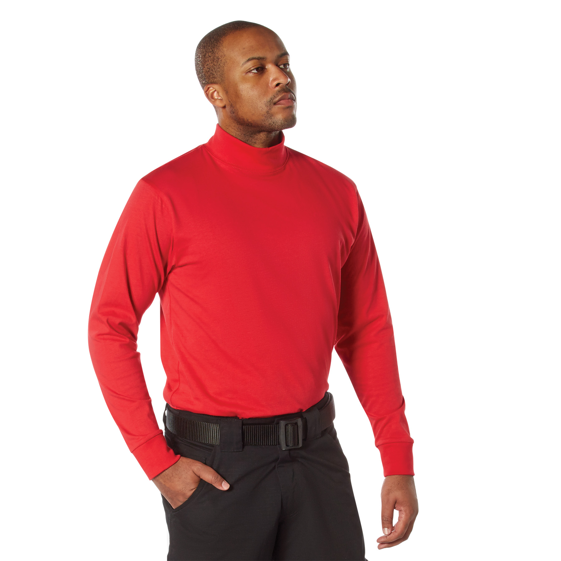 Rothco Rothco Mock Turtleneck - Red, Medium