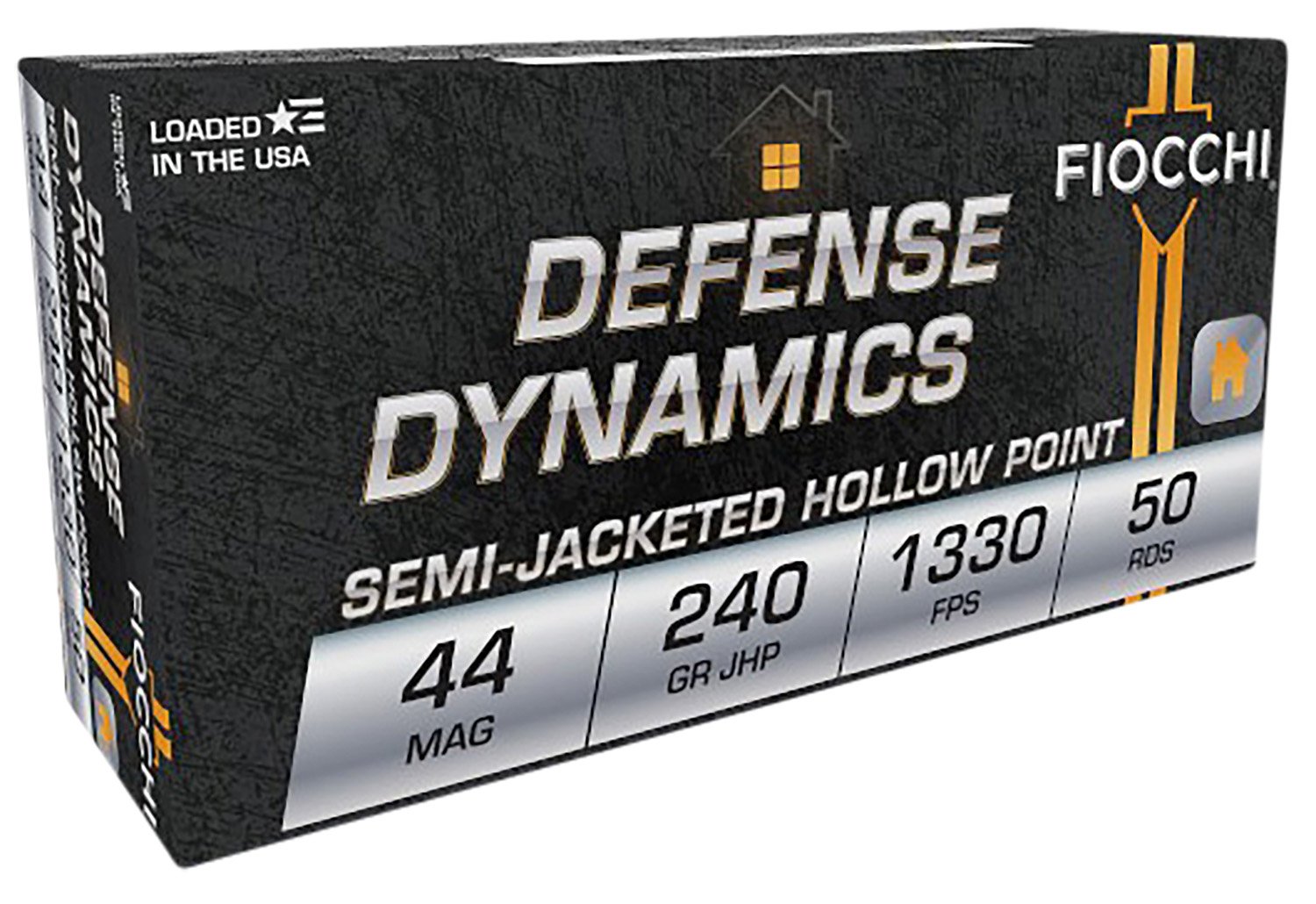 Fiocchi Defense Dynamics .44 Magnum 240gr JHP Ammo, 50rd - 44D500 - Fiocchi