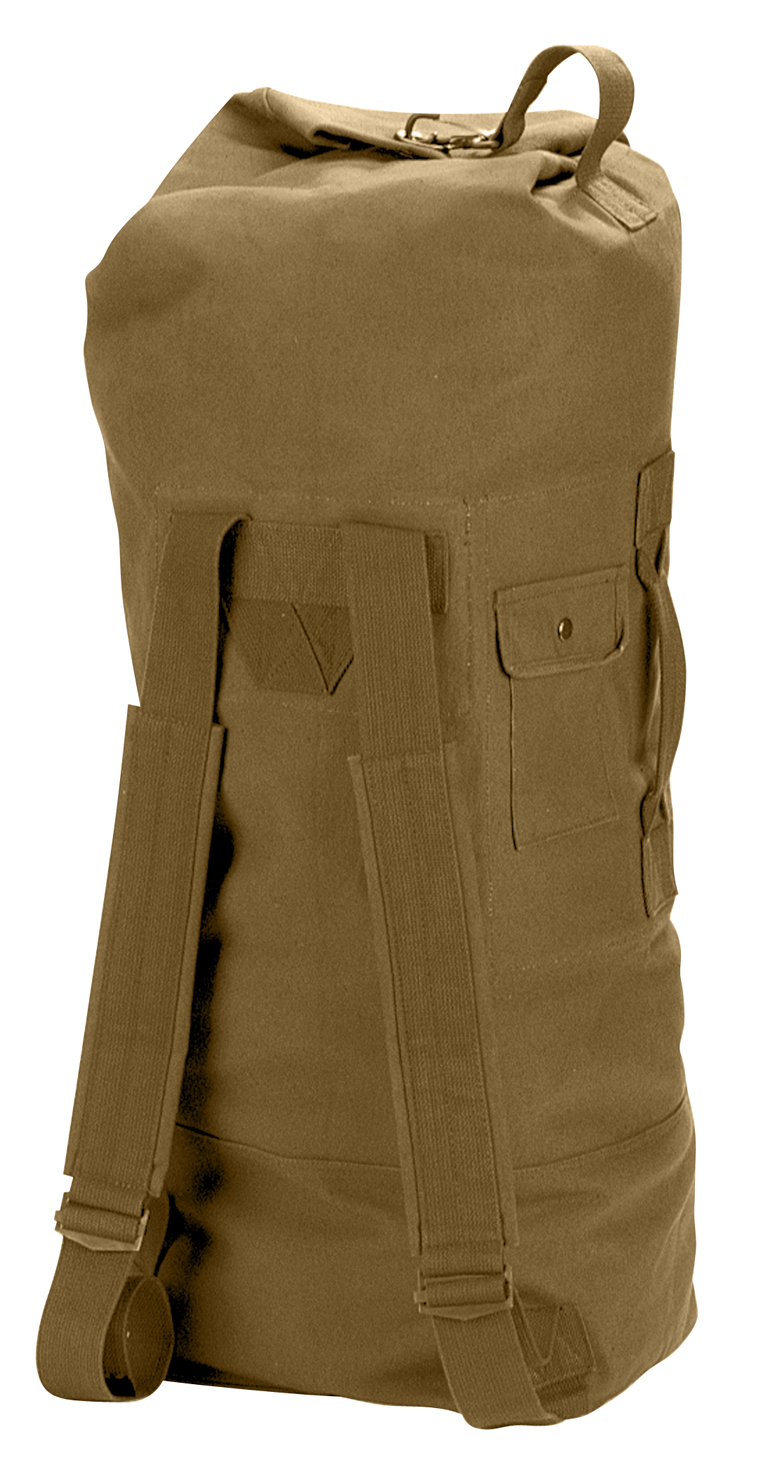 Rothco G.I. Style Canvas Double Strap Duffle Bag - Coyote Brown - Rothco