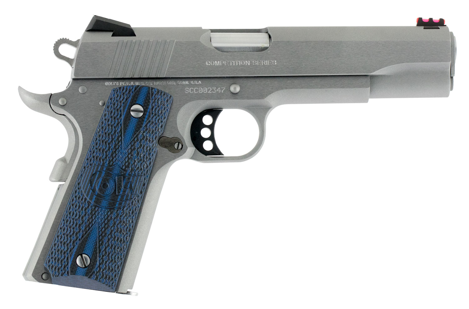 Colt 1911 Competition Series 70 45 ACP 8+1 Round Semi Auto Hammer Fired Pistol, Stainless - O1070CCS - Colt