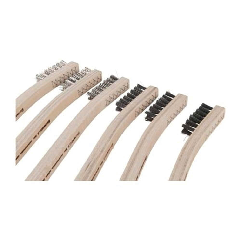 Brownells 7.76" Heavy-Duty Crimped Wire Gunsmith Brush, Pack of 6 - Brownells