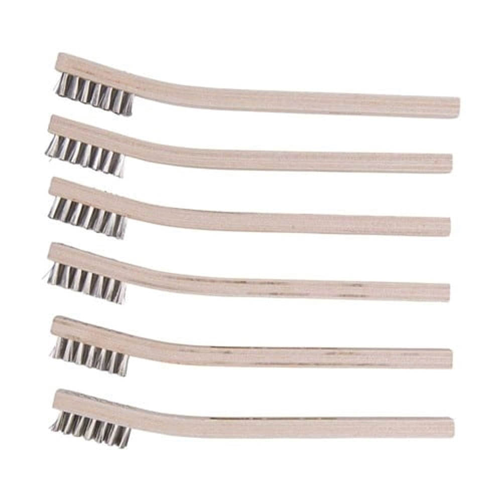 Brownells 7.76" Heavy-Duty Straight Wire Gunsmith Brush, Pack of 6