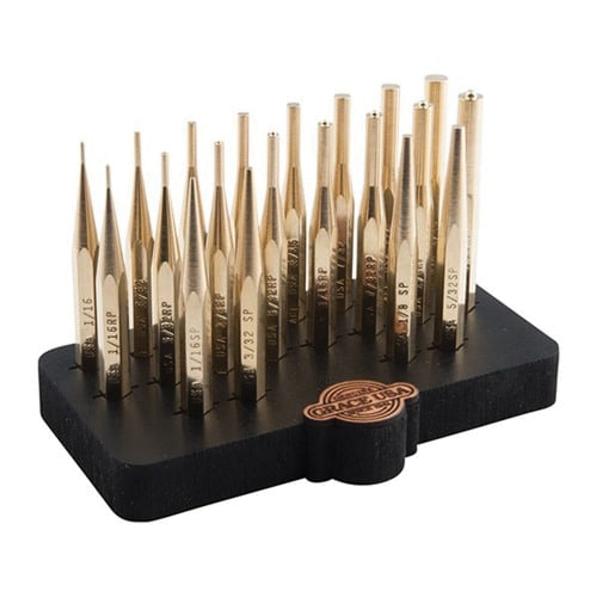 Grace USA 20-Piece Brass Punch Set - Grace Usa