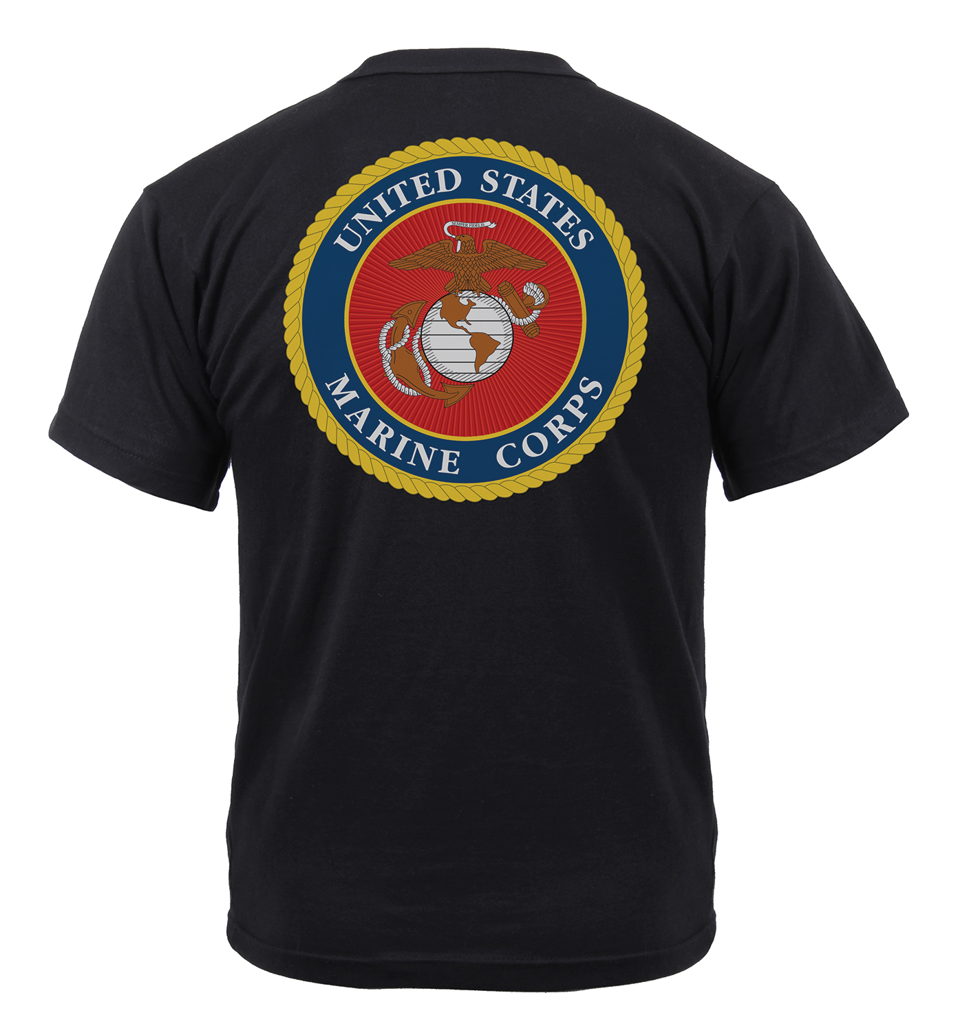 Rothco Rothco Veteran T-Shirt - Marines, Navy And Air Force, Black, Small, Emblem Marines