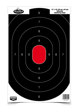 Dirty Bird Black/Red Splattering-12"x18"- -35601