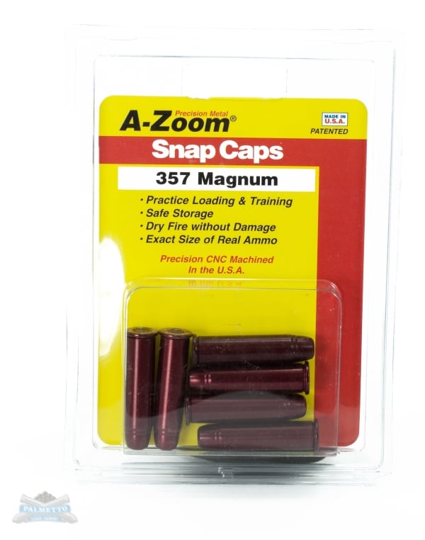 A-Zoom .357 Magnum Snap Caps 6 Pack- 16119 - A-Zoom