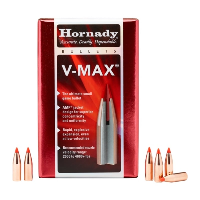 Hornady 6mm (.243) 87gr V-Max Bullets, 100 Count - 22440 - Hornady