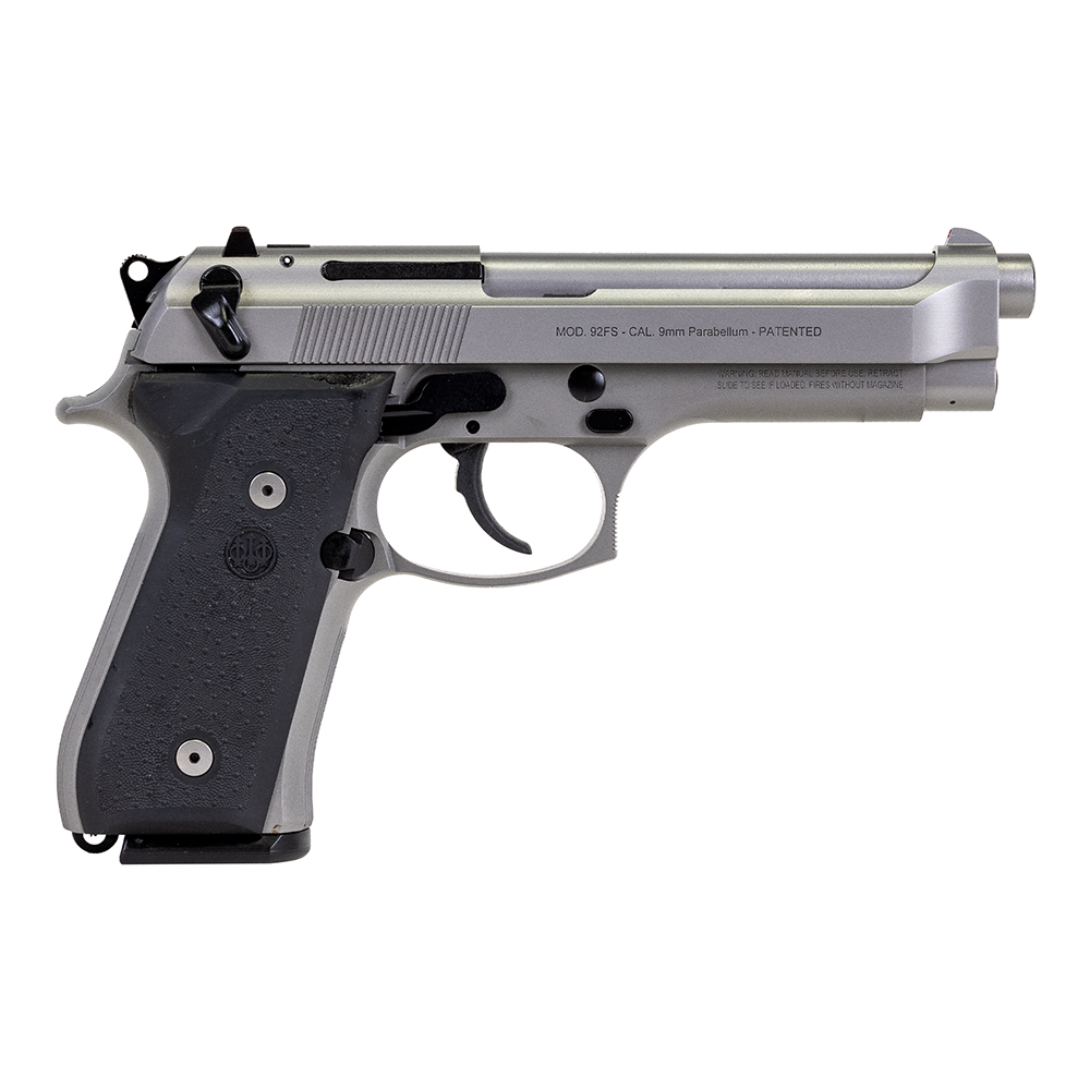 Beretta 92FS INOX 9mm 4.9" Pistol w/ (2)15rd Magazines - Beretta