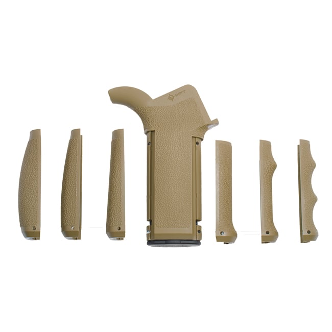 MFT Engage Tactical AR15/M16 Pistol Grip W/ Interchangeable Straps, Scorched Dark Earth - EPGI16SDE - Mission First Tactical