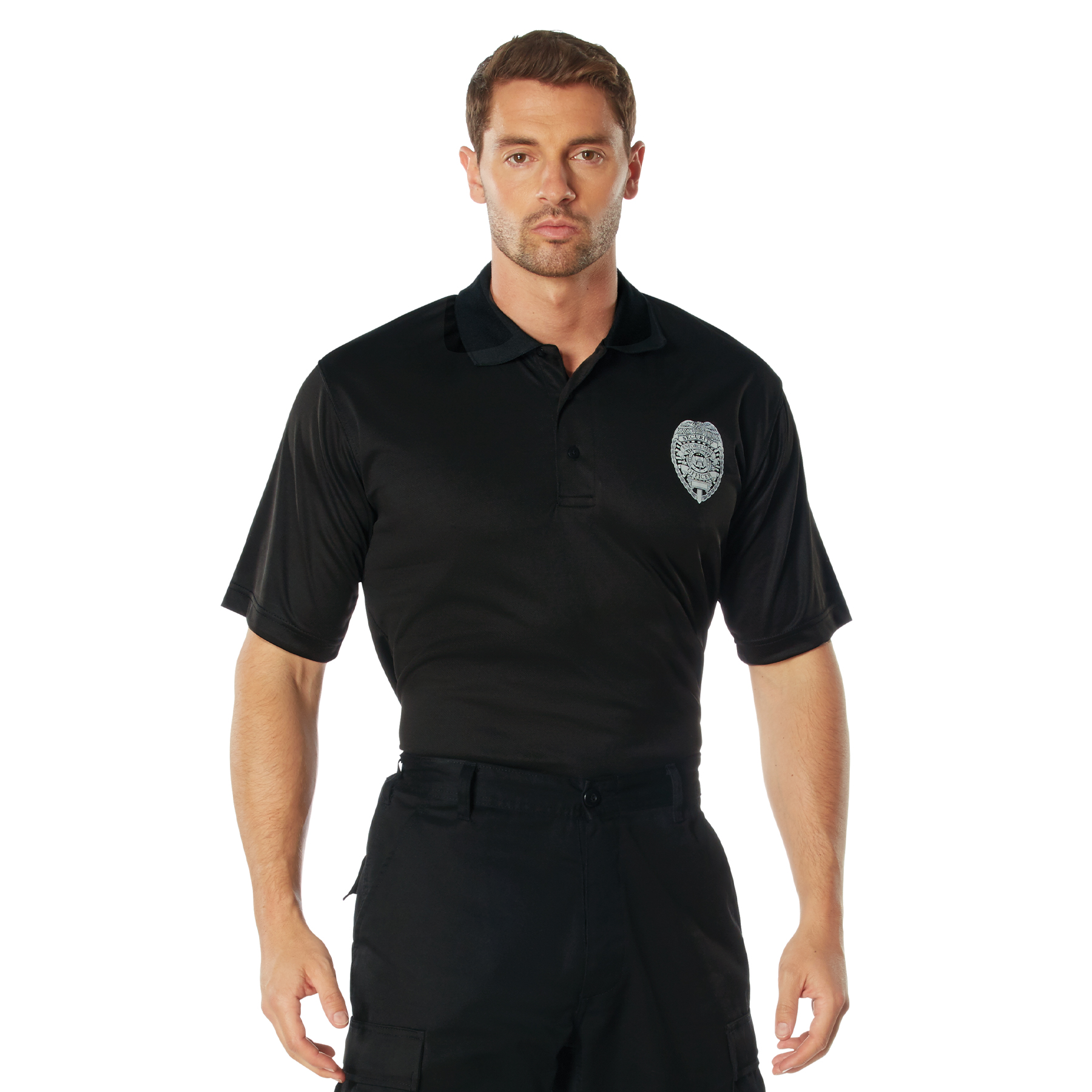 Rothco Rothco Moisture Wicking Security Polo Shirt With Badge - 3X-Large