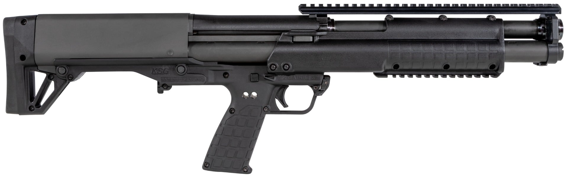 KelTec KSG 12 Ga Bullpup Shotgun Pump Action, 14rd, Black - KSGBLK