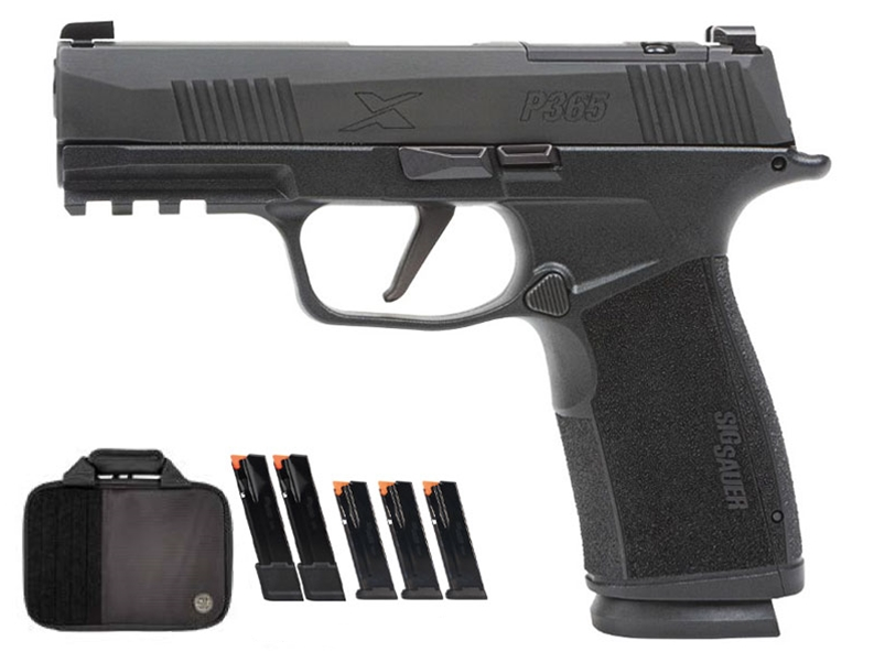 Sig Sauer P365 TACPRO X-Series 3.7" 9mm Pistol W/ (3) 17rd, (2) 21rd Magazines & Savior Bag - 365XCA-9-BXR3-TACPRO - Sig Sauer