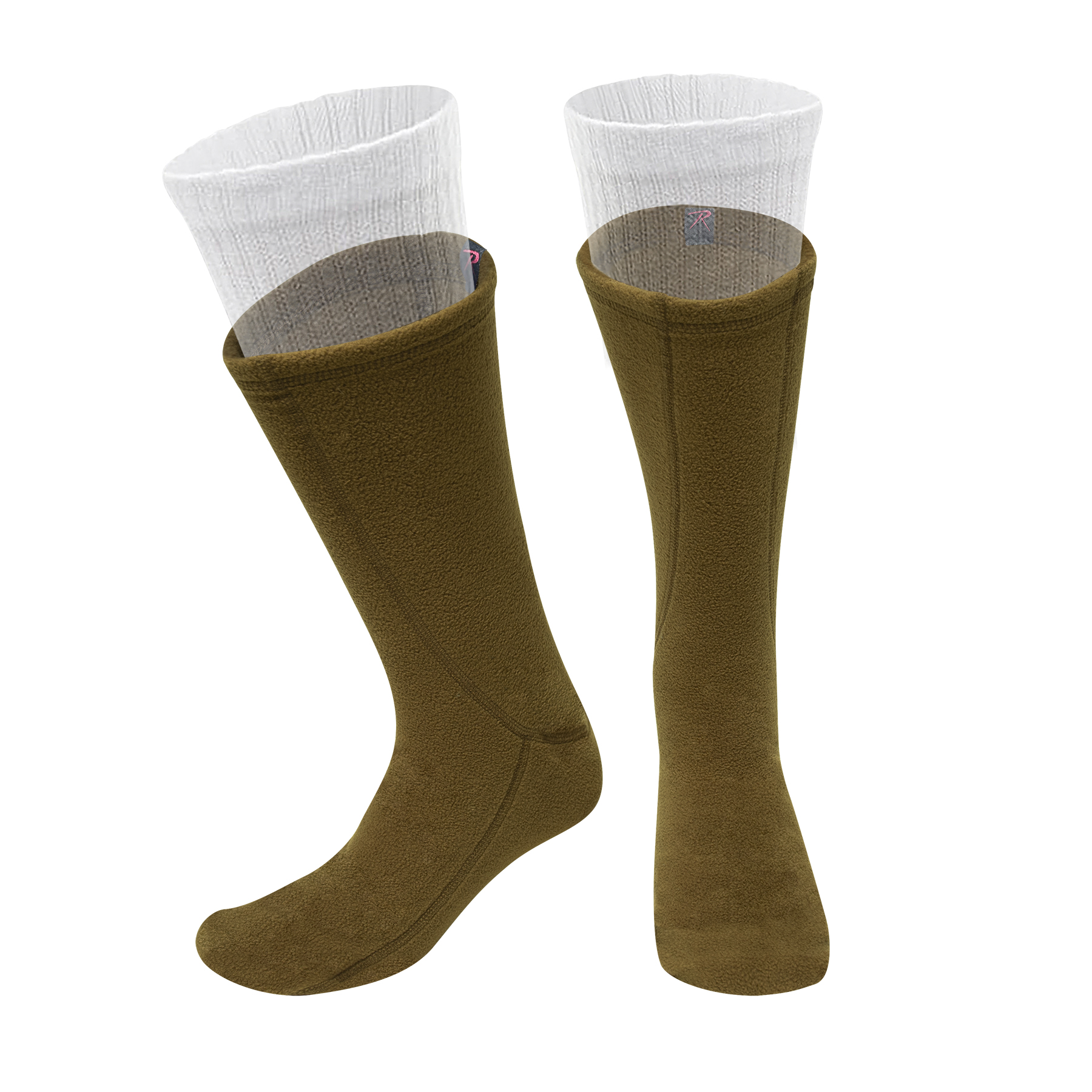 Rothco Rothco Polar Fleece Boot Liners - Coyote Brown, Medium