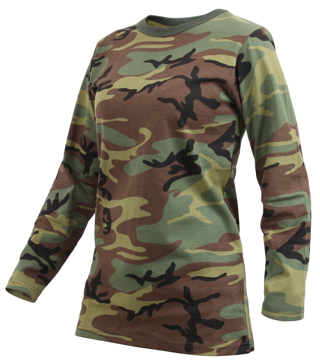 Rothco Rothco Womens Long Sleeve Camo T-Shirt - X-Small