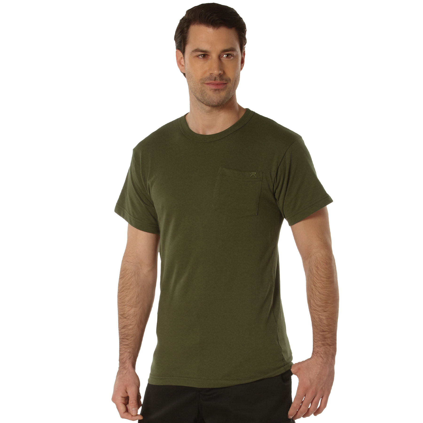 Rothco Rothco Pocket T-Shirt - Olive Drab, Large