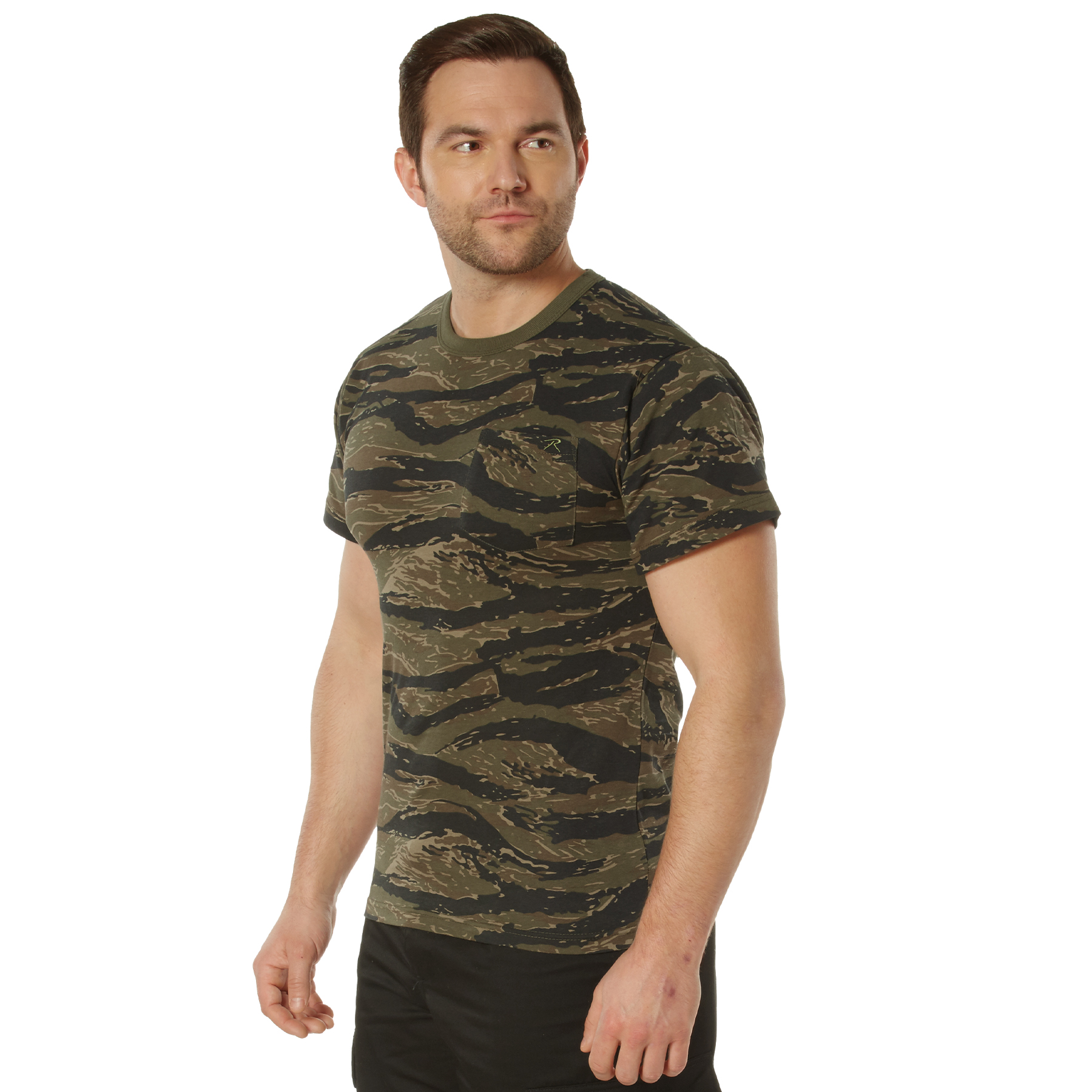 Rothco Rothco Pocket T-Shirt - Tiger Stripe Camo, Medium