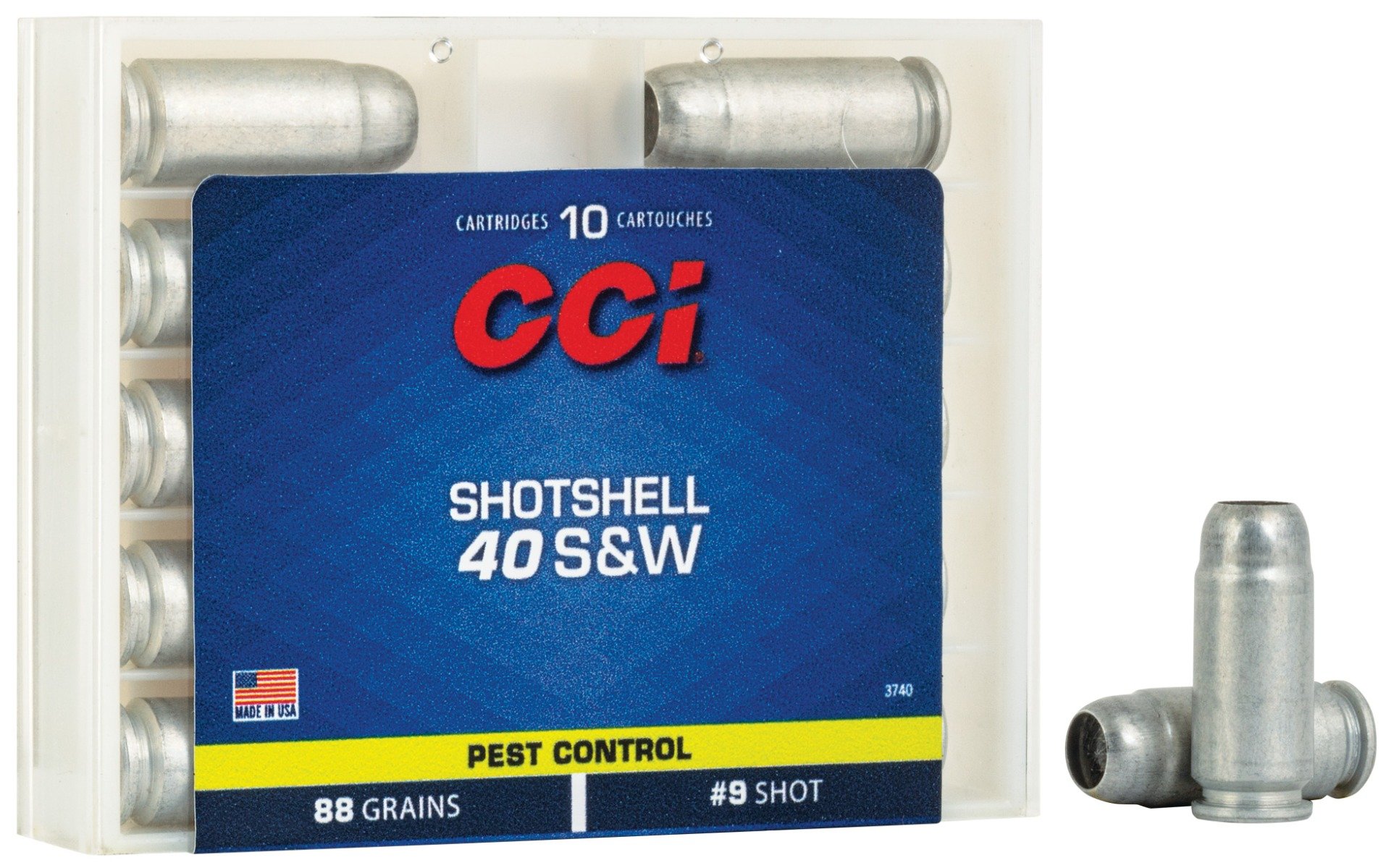 CCI 88 gr #9 Shotshell .40 S&W Ammunition 10 Rounds - 3740