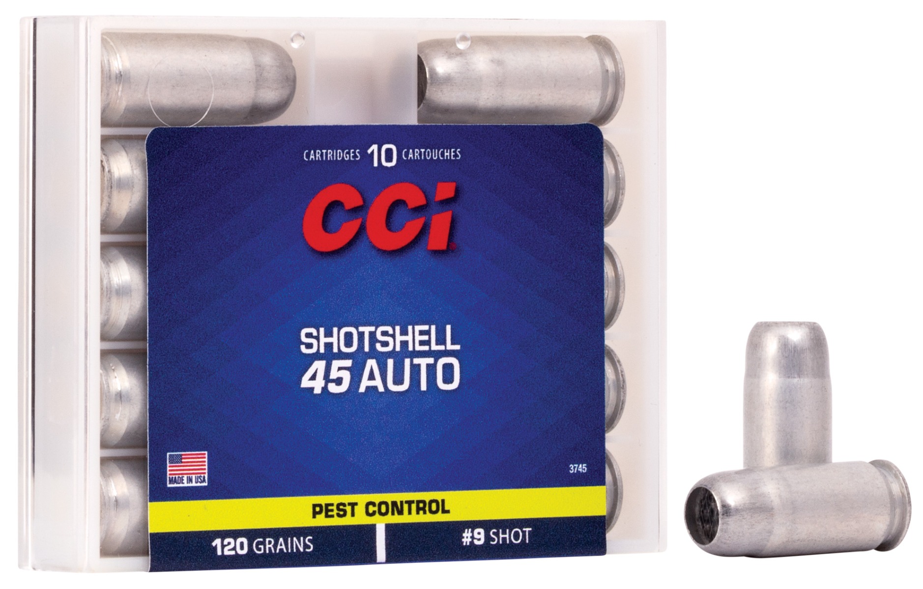 CCI 45 Auto/ACP Shotshell Ammunition 10rds- - -3745 - Cci