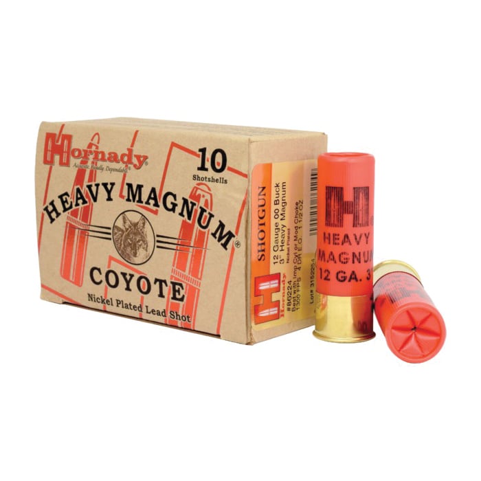 Hornady 12ga 00 Nickel 3" Heavy Magnum Coyote - 86224