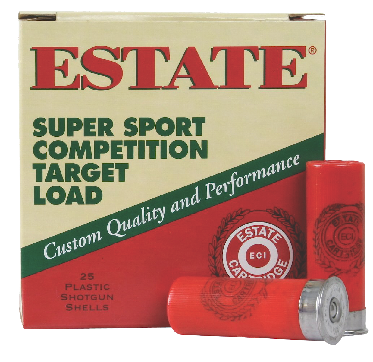 Estate Super Sport Competition Target 2.75" 1-1/8 oz 8 Shot 12ga Ammunition,  25rds - SS12H8 - Estate