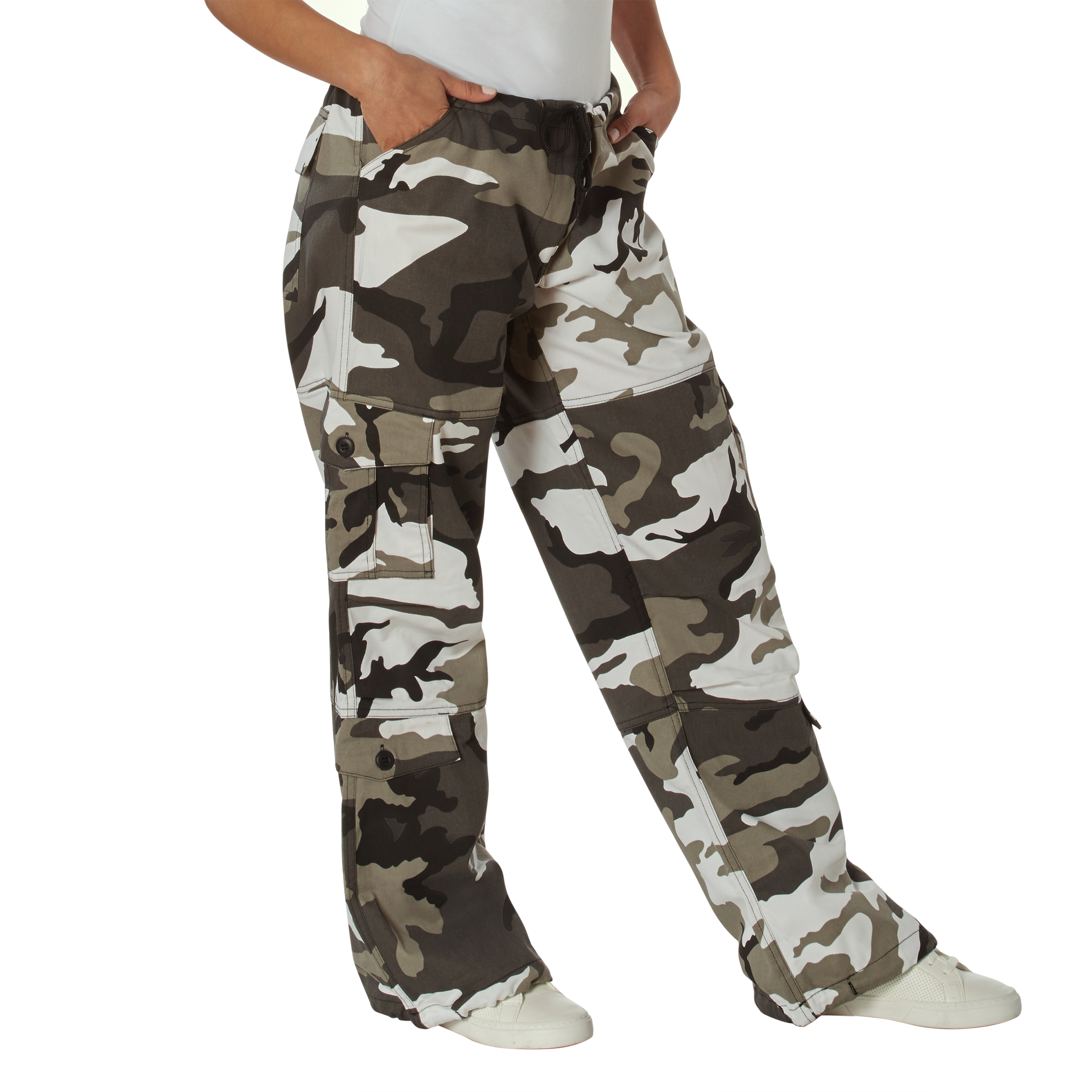 Rothco Rothco Womens Paratrooper Colored Camo Fatigues - City Camo, Medium