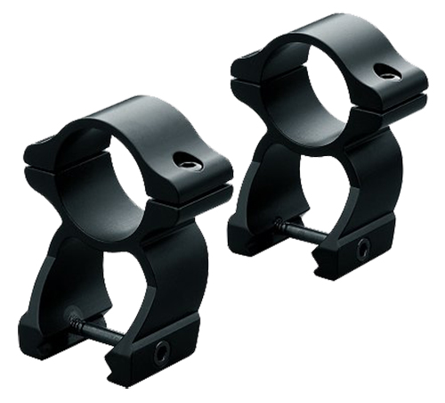 Leupold Rifleman 1 inch High Aircraft Grade Aluminum See Through 2-Piece Scope Ring, Matte Black - 55880 - Leupold