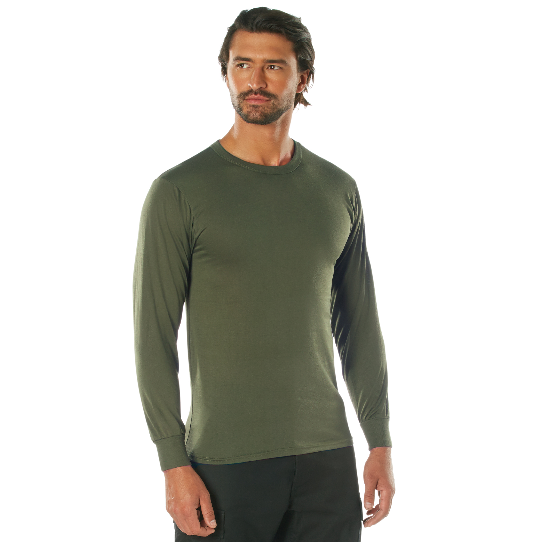 Rothco Rothco Moisture Wicking Long Sleeve T-Shirt - Olive Drab, Small