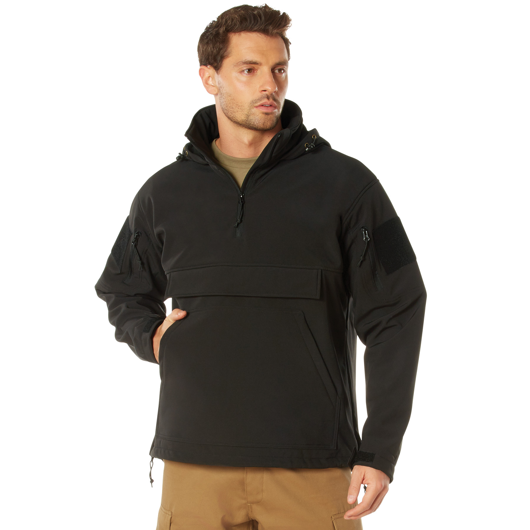 Rothco Rothco Concealed Carry Soft Shell Anorak - Black, Small