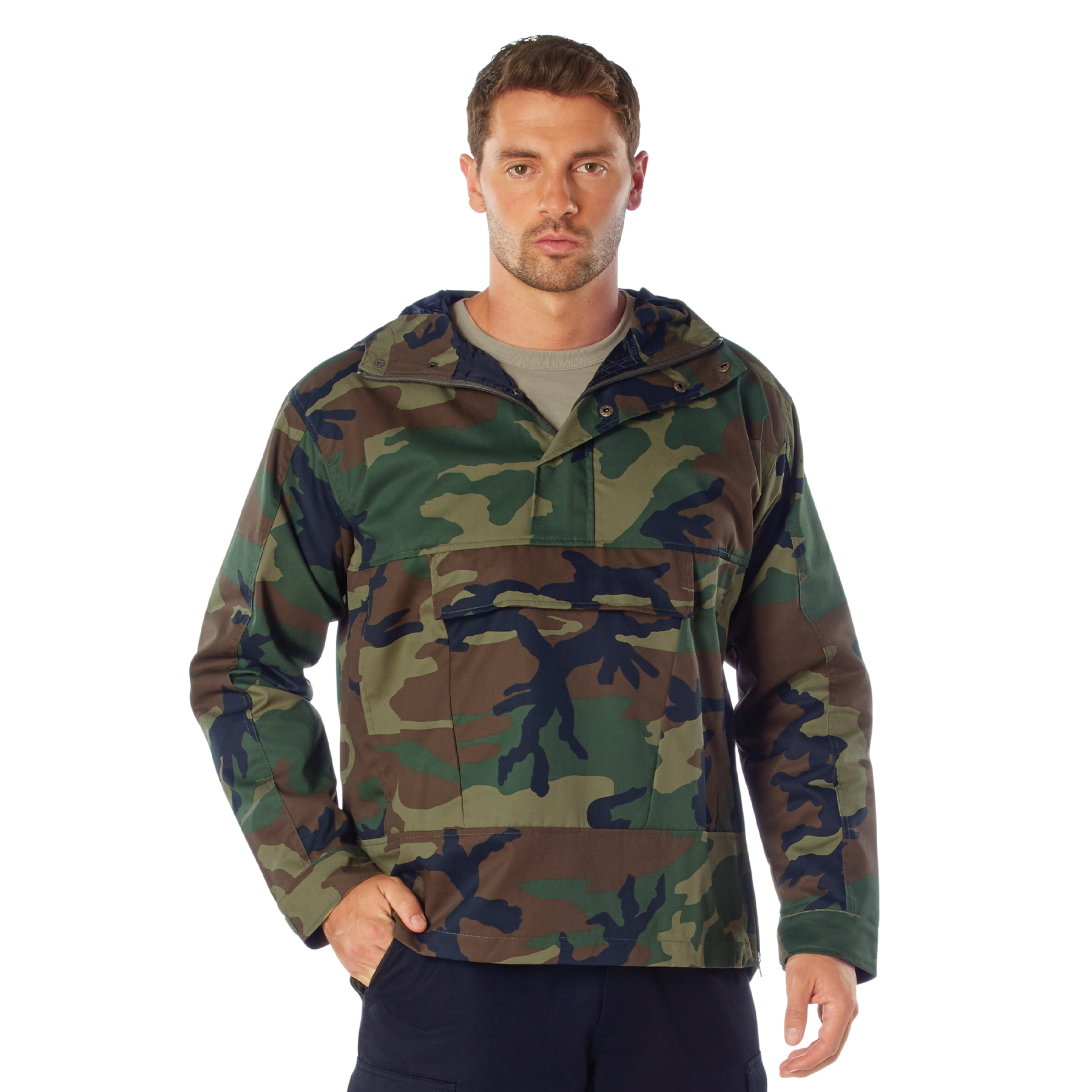 Rothco Rothco Anorak Parka - Woodland Camo, Medium