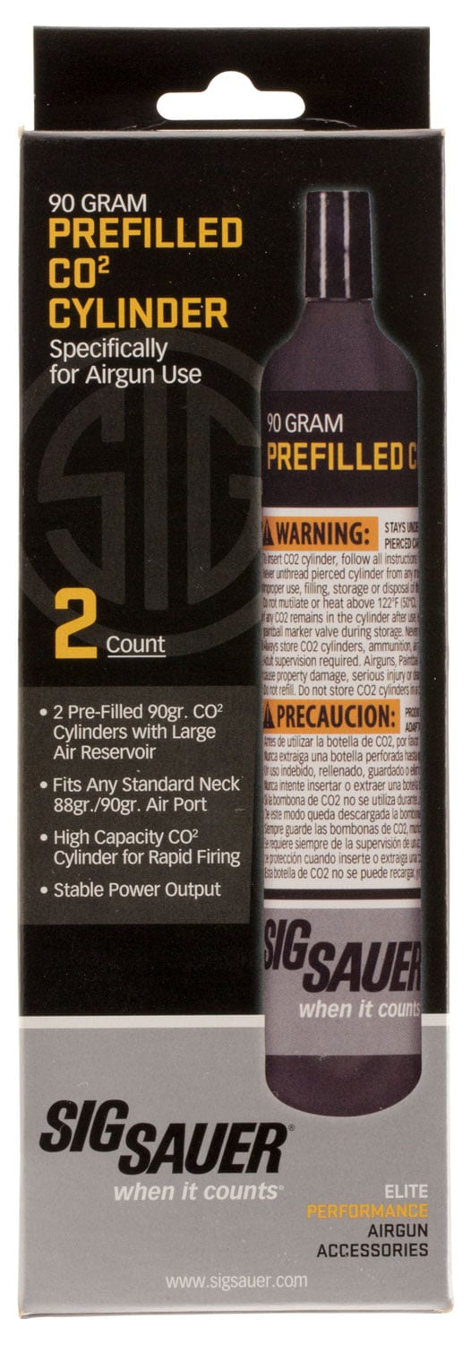 Sig Sauer CO2 Cylinder, 90 g, 2/pack - AC-90-2