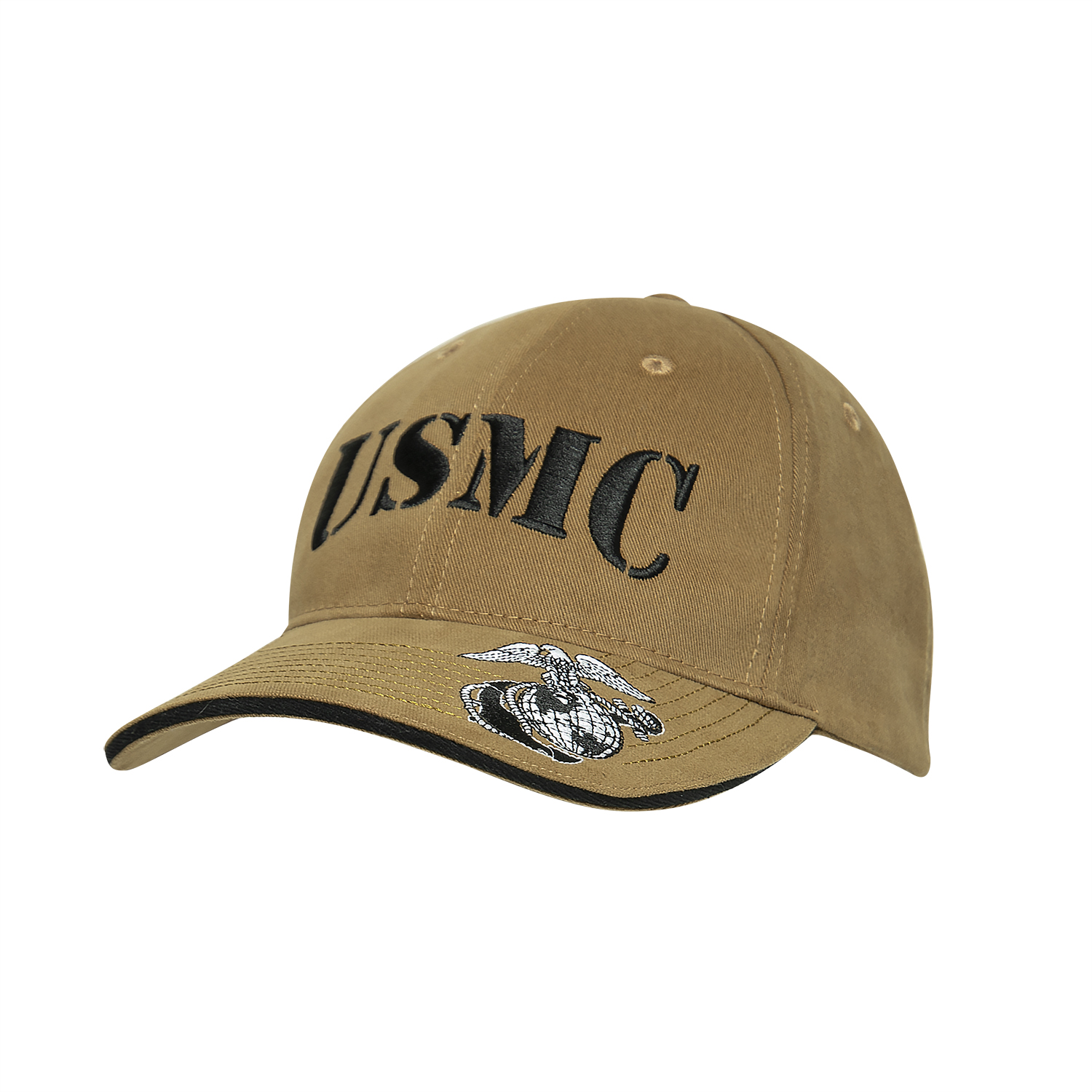 Rothco Rothco Deluxe Vintage Usmc Embroidered Low Pro Cap - Coyote Brown
