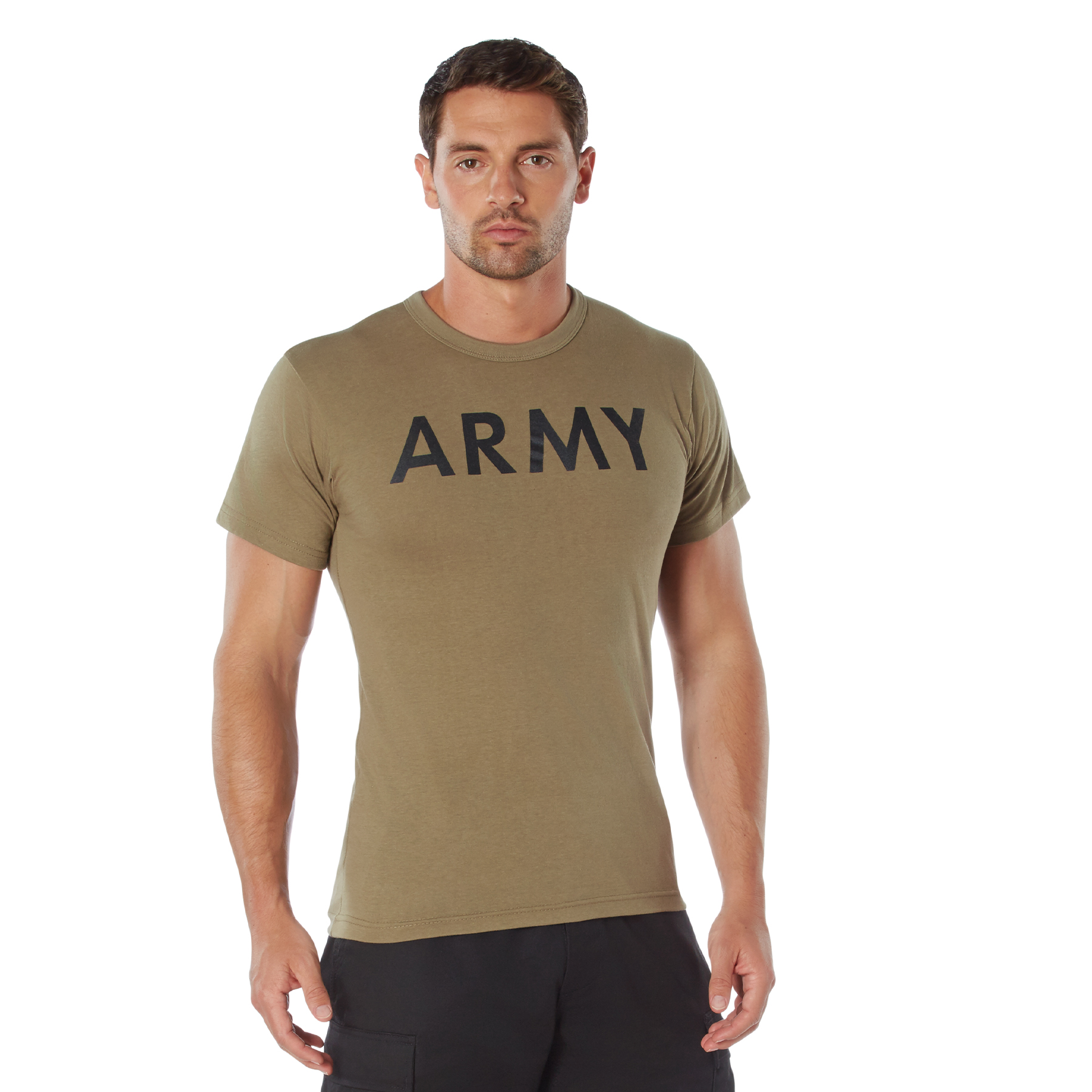 Rothco Rothco Ar 670-1 Coyote Brown Army Physical Training T-Shirt - Large