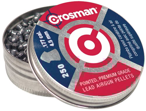 Crosman .177 7.4 gr Pointed Pellet, 250/tin - P177 - Crosman