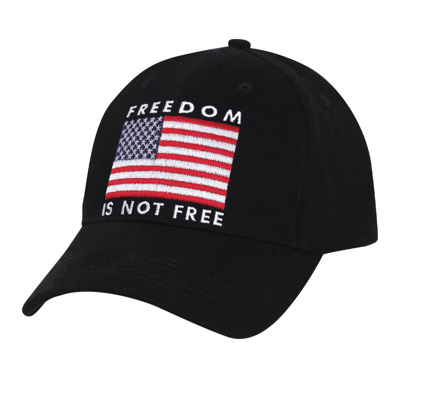 Rothco Rothco Freedom Is Not Free Low Profile Cap - Black