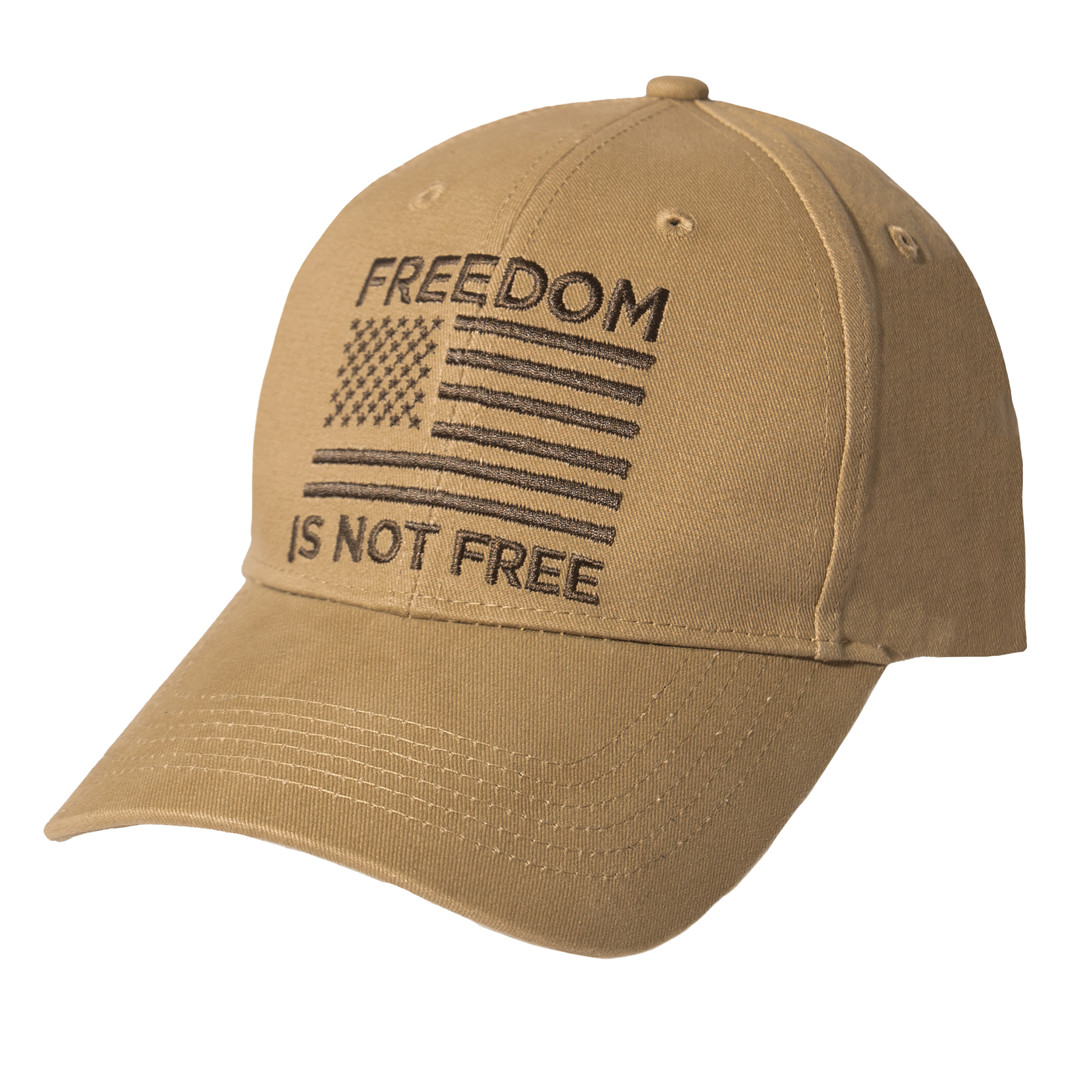 Rothco Rothco Freedom Is Not Free Low Profile Cap - Coyote Brown