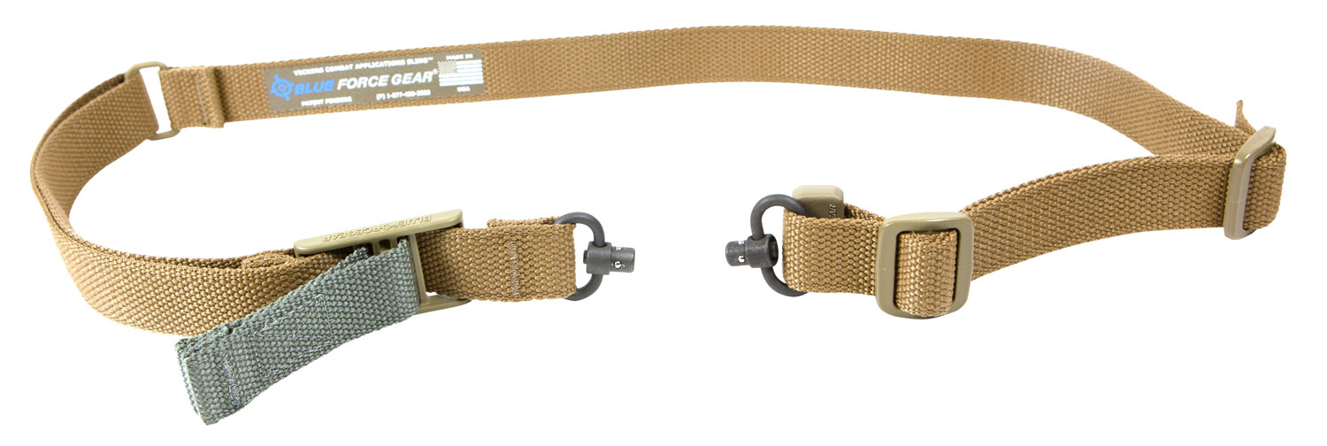 Blue Force Gear Vickers 221 On1-Two Point RED Swivel Sling, Coyote Cordura - VCAS-2TO1-RED-125-AA-CB