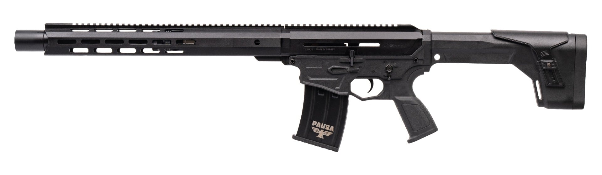 Panzer Arms Panzer Arms AR12 G5 Tactical 12 Gauge 18.5" Semi-Auto Shotgun w/Long Handguard, Black