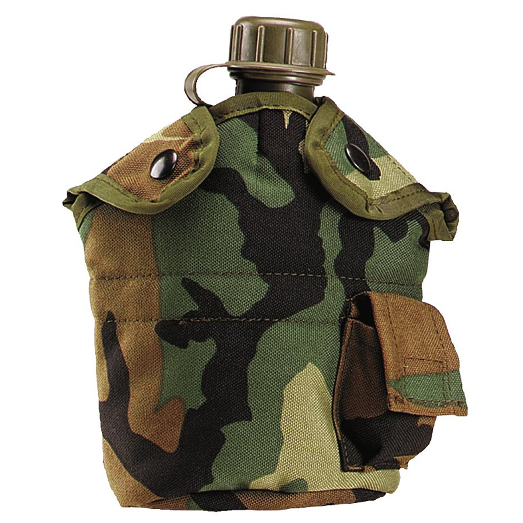 Rothco Rothco G.I. Type Enhanced Nylon 1Qt. Canteen Cover - Woodland Camo