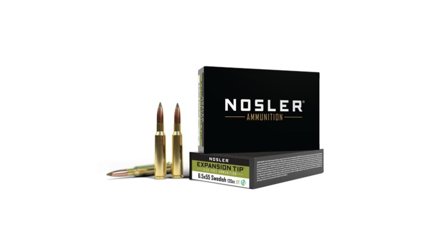 Nosler 6.5x55mm Swedish 120 gr XTS 20rds Rifle Ammo for Precision and Power - 40015