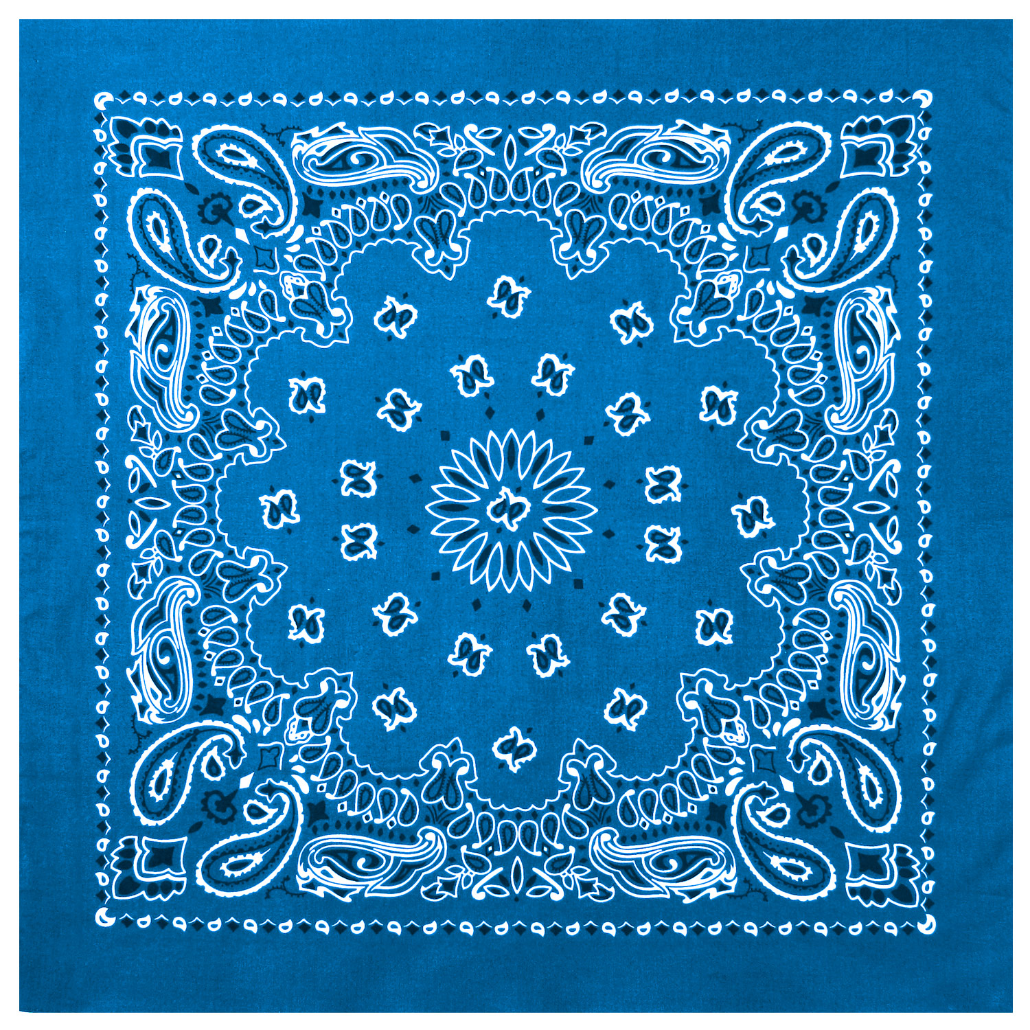 Rothco Rothco Trainmen Paisley Bandana - 22 X 22, Royal Blue