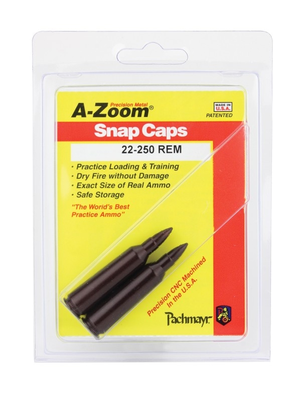 .22-250 Snap Caps, 2 Pack - A-Zoom