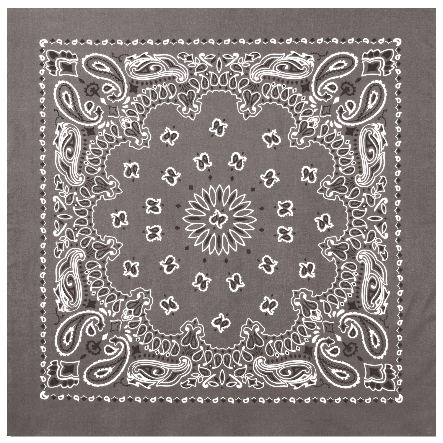 Rothco Rothco Trainmen Paisley Bandana - 22 X 22, Grey