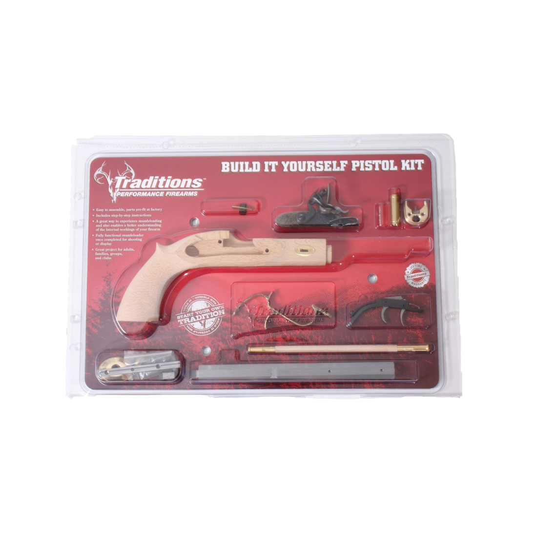 Traditions Trapper .50 Cal 9.75" Pistol - Compact Historical with Classic Frontier Appeal - KPC50902 - Traditions Performance Firearms
