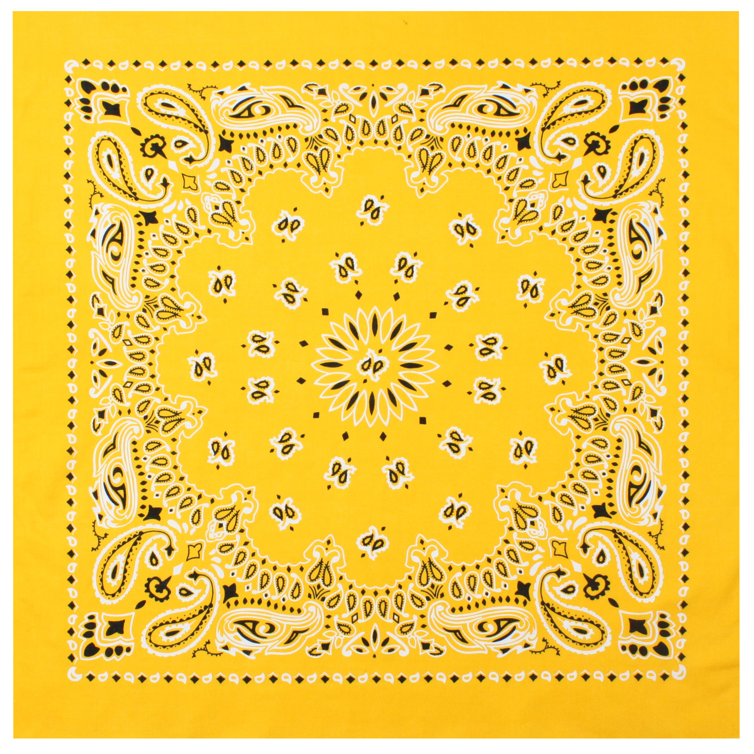 Rothco Rothco Trainmen Paisley Bandana - 22 X 22, Yellow