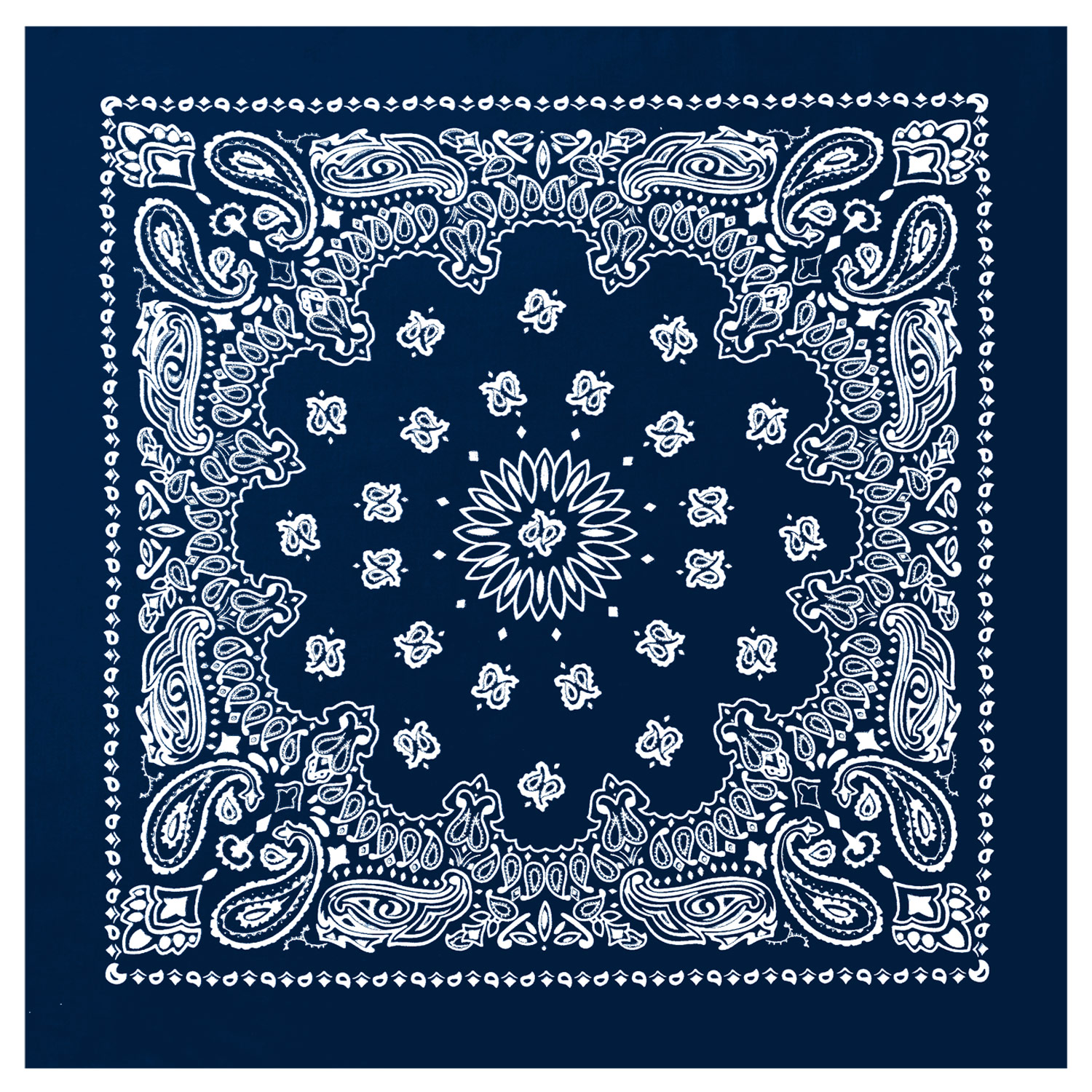 Rothco Rothco Trainmen Paisley Bandana - 22 X 22, Navy Blue
