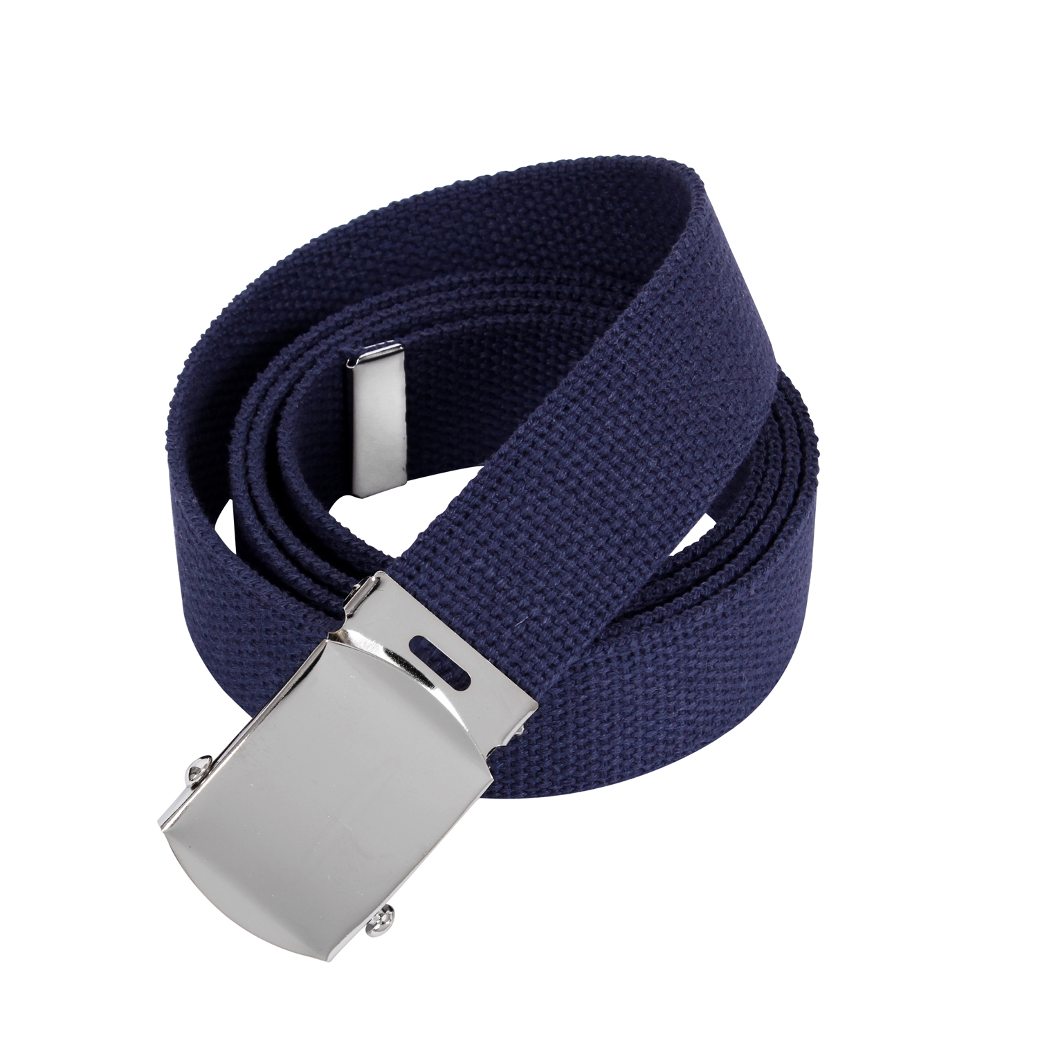 Rothco Rothco Web Belts - 54 Inches Long, Chrome, Navy Blue